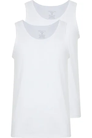 Trendyol White Basic 2 Pack Underwear Undershirt