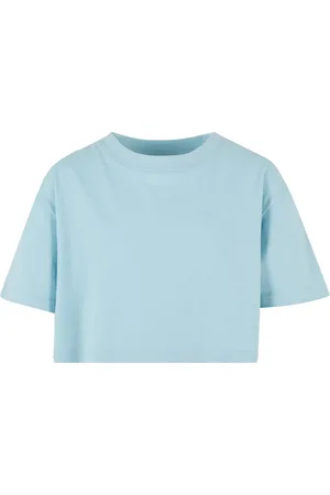 Urban classics Dívčí krátké triko Kimono Tee - modré