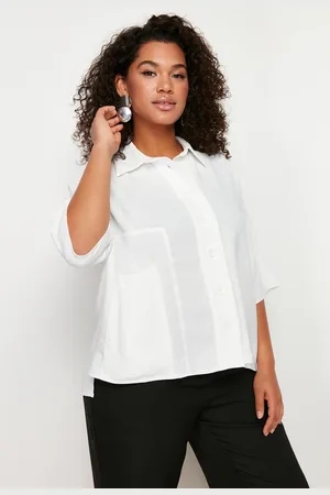 Trendyol Curve White Woven Shirt
