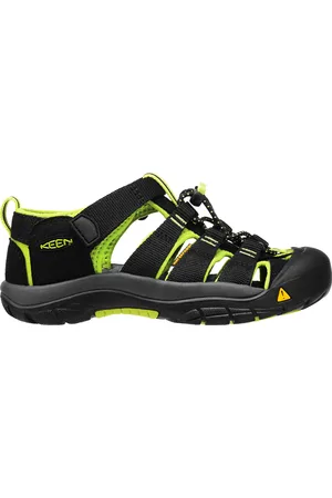 Keen Dětské sandály Newport H2 JR Black/Lime Green US 1
