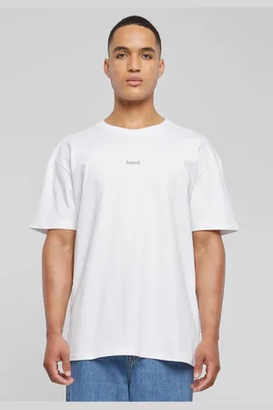 Merchcode Bílé tričko Love Heavy Oversized