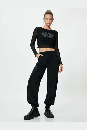 Koton Parachute Trousers Comfortable Fit with Cargo Pocket