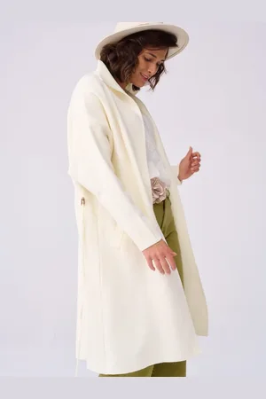BLUE Ekri coat with pockets