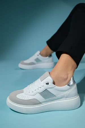 LuviShoes BEICE White Gray Women