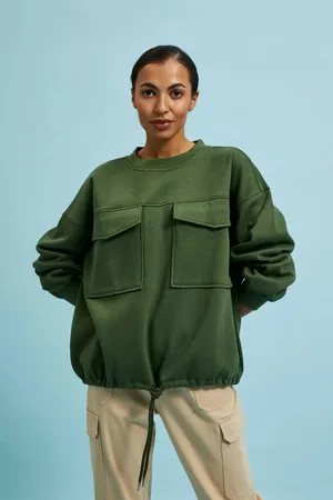 MOODO Dámská mikina - khaki