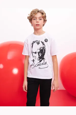 DeFacto Regular Fit Printed Short Sleeve T-Shirt
