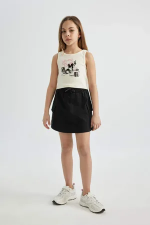 DeFacto Girl Thin Sweatshirt Fabric Regular Fit Knitted Skirt