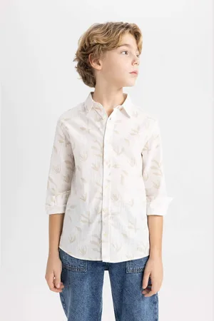 DeFacto Boy Patterned Long Sleeve Shirt