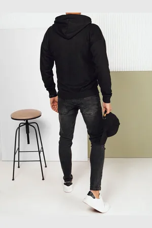 D-Street Bluza męska z nadrukiem czarna
