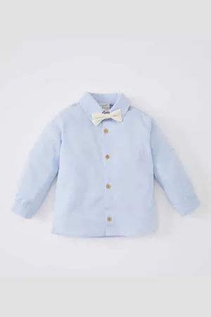 DeFacto Baby Boy Oxford Long Sleeve Shirt Tie 2 Piece Set