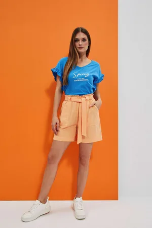 MOODO DÁMSKÉ KRAŤASY L-SH-4001 PEACH