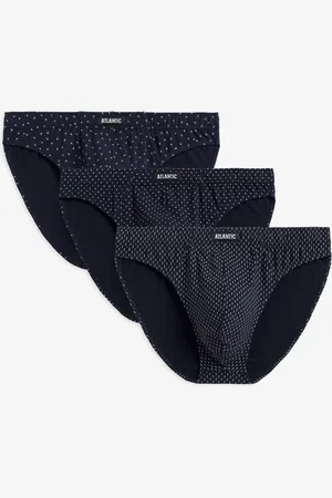 ATLANTIC Pánské sportovní slipy 3Pack - tmavě modré