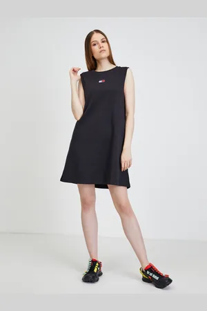 Tommy Hilfiger Černé šaty Tommy Jeans
