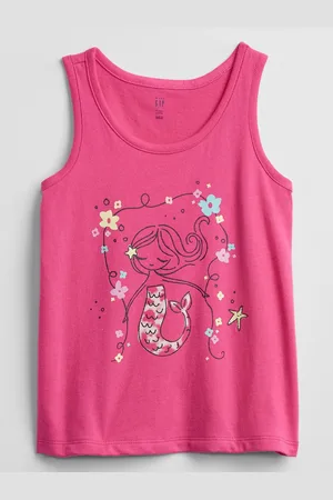 GAP Dětské tílko graphic tank top - Holky