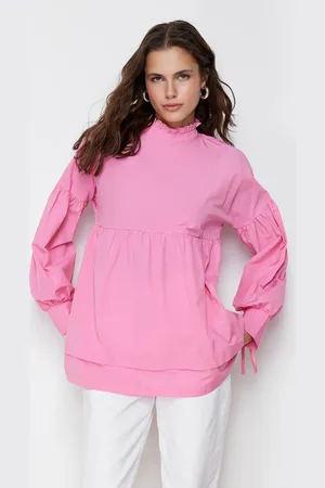 Trendyol Pink Comfort Fit Woven Tunic