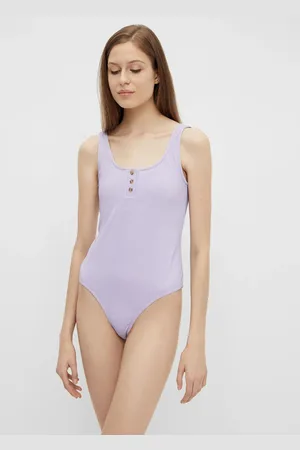Pieces Světle fialové body s knoflíky Nancy - Dámské