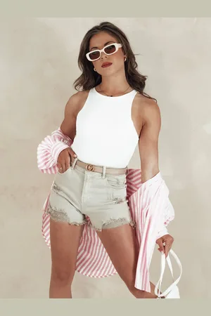 D-Street Spodenki damskie POPGLAM beżowe