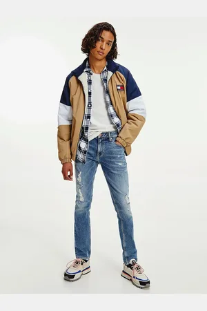 Tommy Hilfiger Modré pánské slim fit džíny Tommy Jeans - Pánské