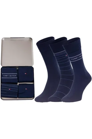 Tommy Hilfiger Socks - TH MEN SOCK 4P TIN GIFTBOX blue