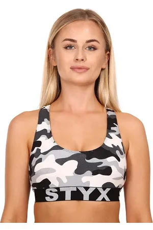 STYX Dámská podprsenka sport art maskáč