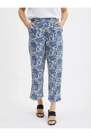 ORSAY Modré dámské vzorované culottes - Dámské