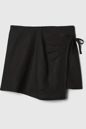 GAP Dětská lněná kraťasová sukně - Holky
