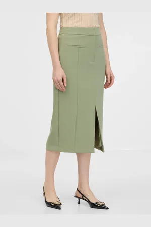 ORSAY Khaki dámská pouzdrová sukně - Dámské