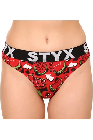 STYX Dámská tanga art sportovní guma melouny