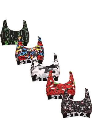 STYX 5PACK dámská podprsenka sport art vícebarevná
