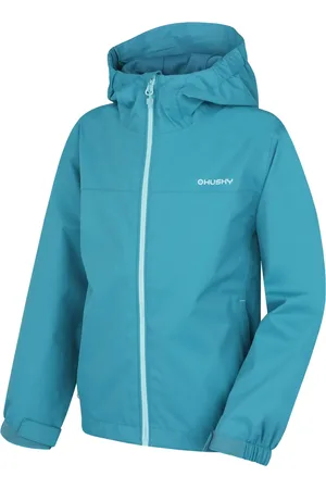 HUSKY Dětská hardshell bunda Nelory K faded turquoise