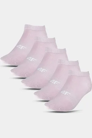 4F Dívčí ponožky (5pack) - růžové