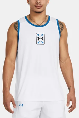 Under Armour Tílko UA Baseline Performance Tank-WHT - Pánské