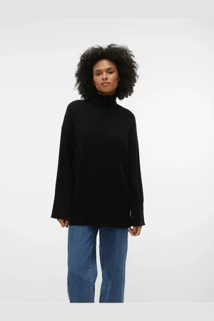 VERO MODA Černý dámský rolák Goldneedle - Dámské
