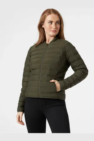 Helly Hansen Khaki dámská prošívaná bunda - Dámské