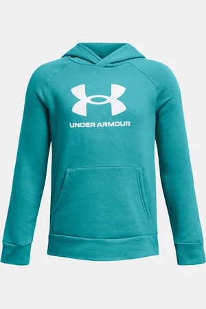 Under Armour Mikina UA Rival Fleece BL Hoodie-BLU - Kluci
