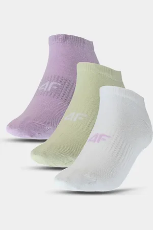 4F Dámské kotníkové ponožky casual (3pack) - multibarevné