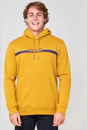 Rip Curl Žlutá pánská mikina s kapucí