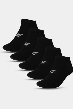 4F Dámské kotníkové ponožky casual (5pack) - černé