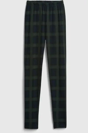 GAP Dětské kostkované legíny organic - Holky