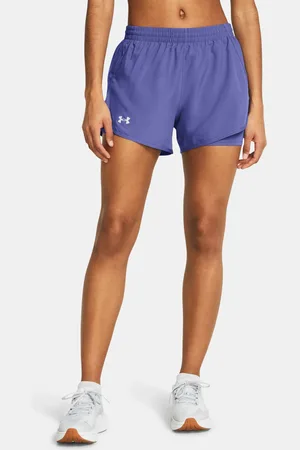 Under Armour Kraťasy UA Fly By 2-in-1 Shorts-PPL - Dámské