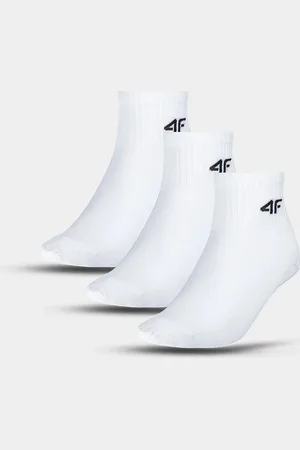 4F Dětské ponožky casual nad kotník (3pack) - multibarevné