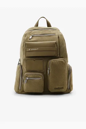 Desigual Khaki dámský batoh Pocketmas Chester Maxi - Dámské