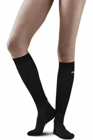 CEP Dámské kompresní podkolenky RECOVERY Black/Black