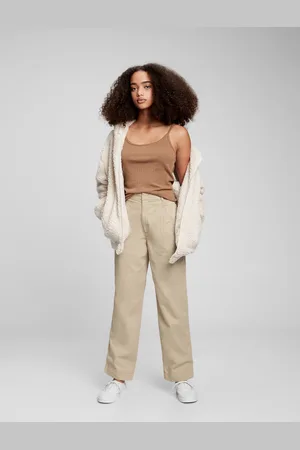 GAP Teen kalhoty chinos khaki - Holky