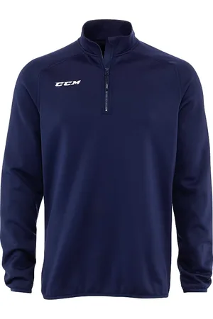 CCM Mikina Locker Room 1/4 zip SR, červená, S