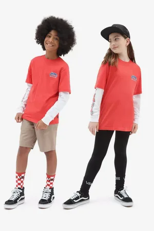 Vans Bílo-červené dětské tričko - Kluci
