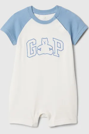 GAP Baby krátký overal s logem - Kluci