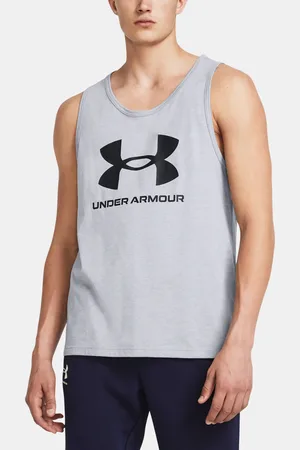 Under Armour Tílko UA SPORTSTYLE LOGO TANK-GRY - Pánské