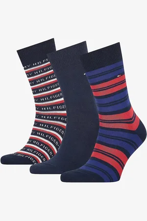 Tommy Hilfiger Socks - TH MEN SOCK 3P GIFTBOX TOMMY blue