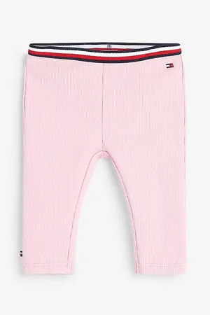 Tommy Hilfiger Růžové holčičí žebrované tepláky - Holky